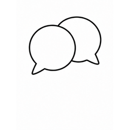 Two chat bubbles